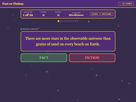 Fact or Fiction screenshot