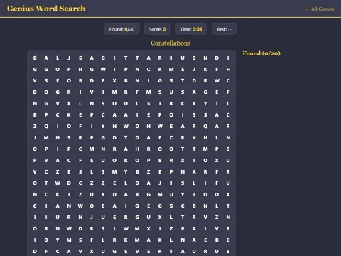 Genius Word Search screenshot