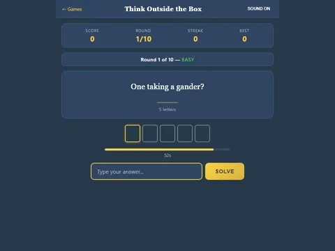 Think Outside the Box screenshot